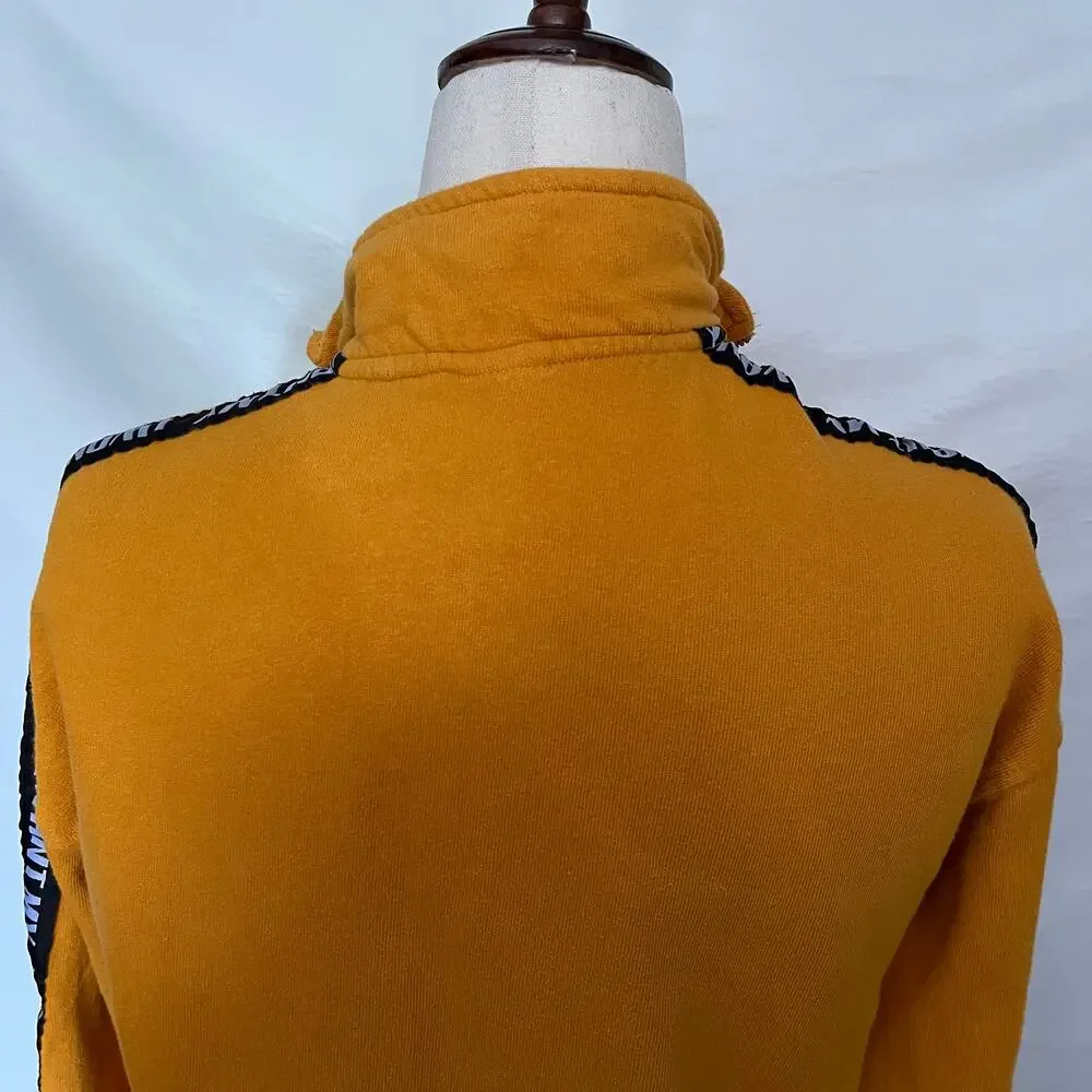 MTV Y2K Mustard 1/4 Zip Womens Sweeatshirt I Want My MTV Graphic Retro 90s - Picture 8 of 12